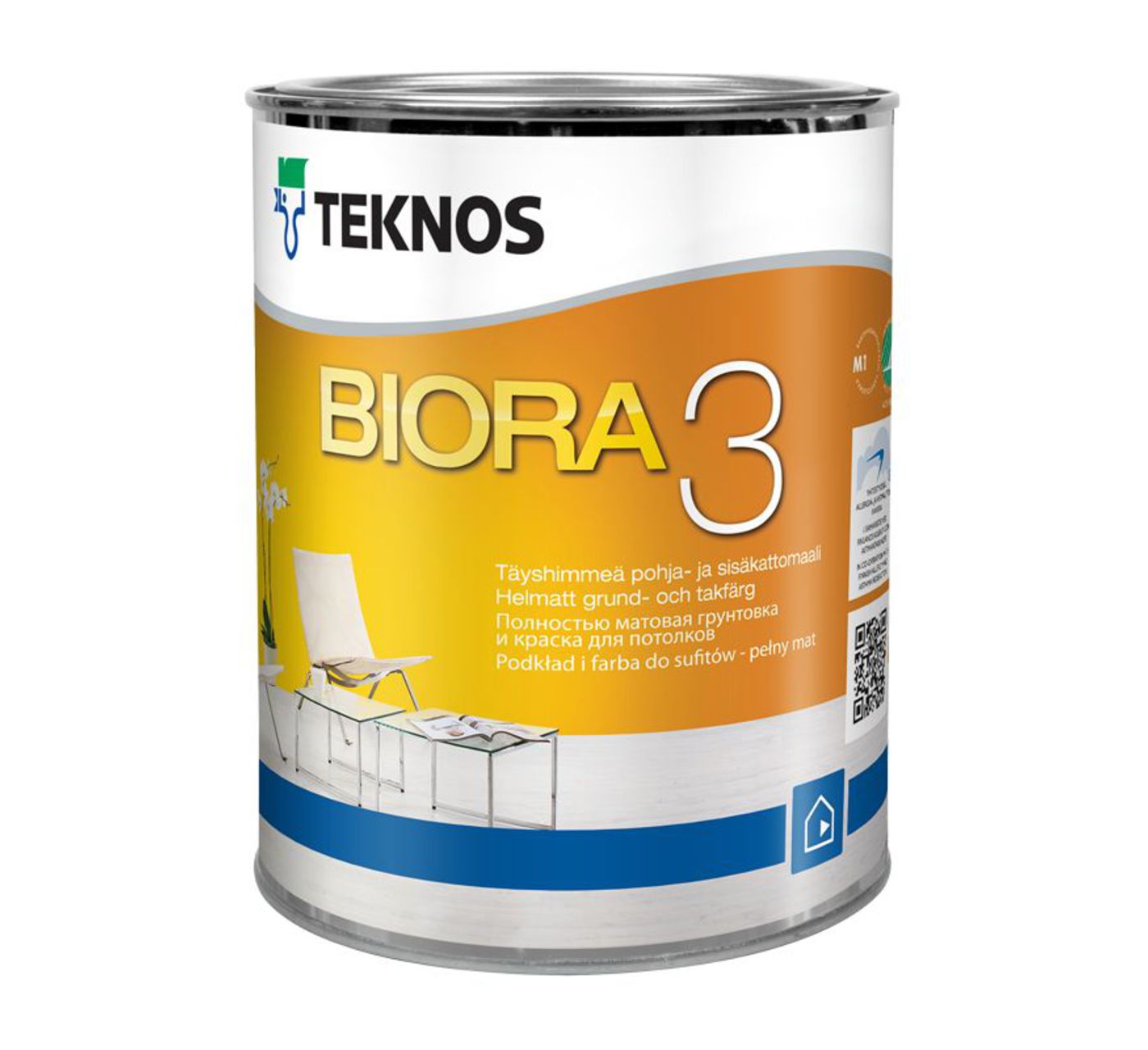BIORA 3 совершенно матовая краска для грунтовки и потолков